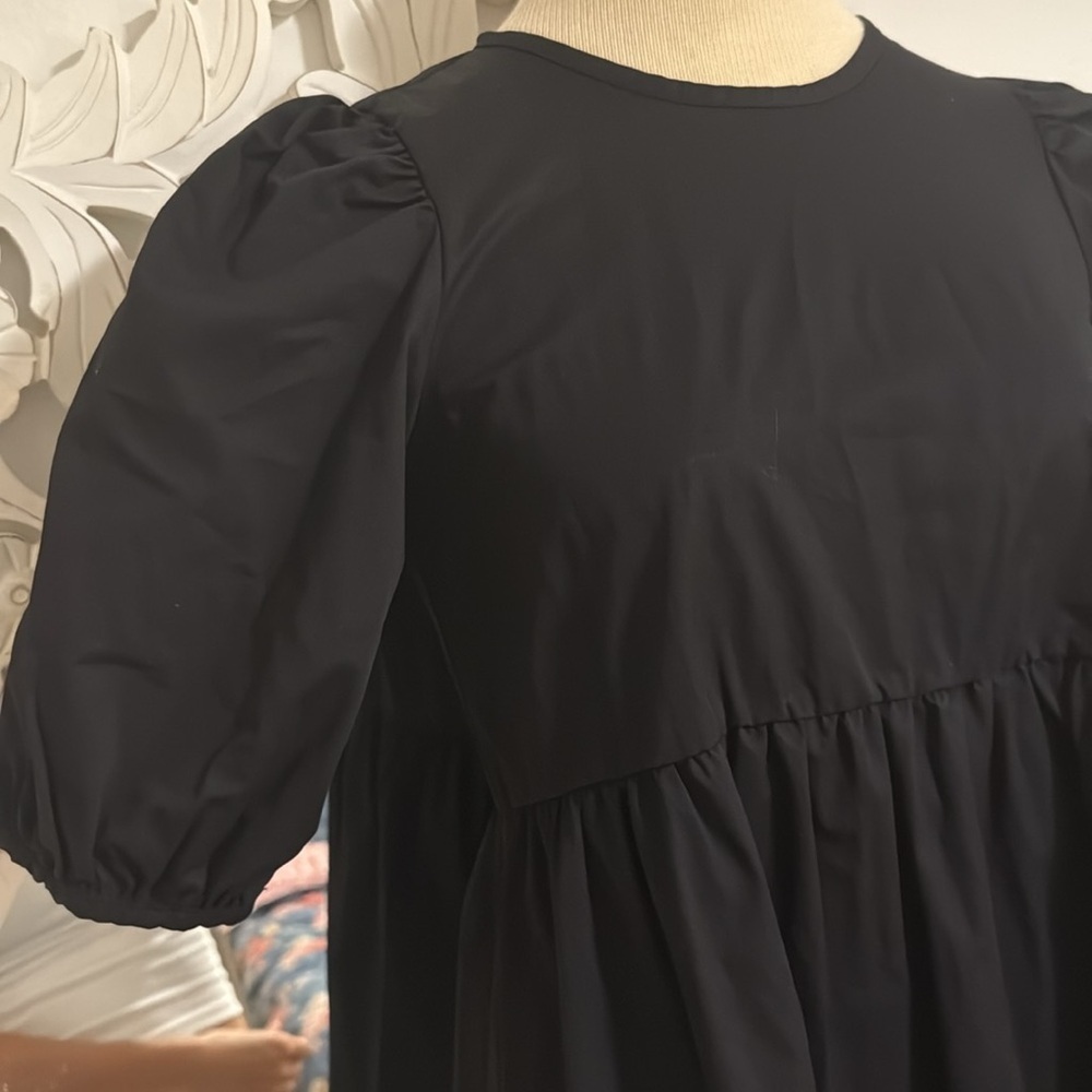 Zara Cotton tiered puffy sleeve dress - Picture 2 of 3